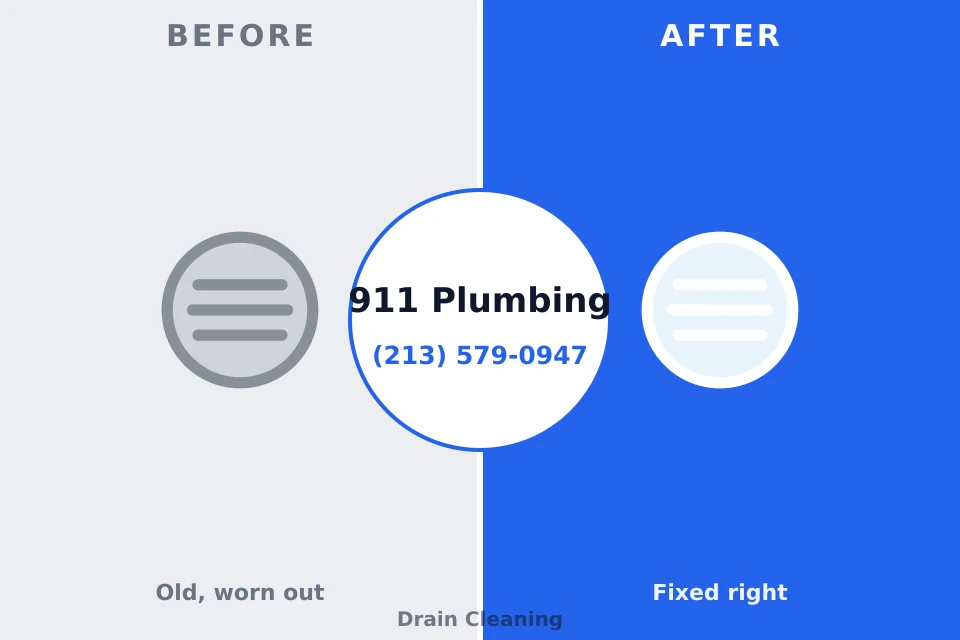 Before and after: plumbing company Charleroi, PA